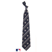 New York Yankees Cambridge Striped Silk Necktie