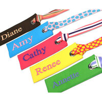 Ribbon Bag Tag or Bookmark with Block Name