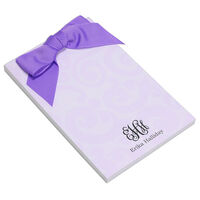 Purple Swirl Bow Notepads