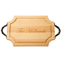 Maple 18 inch Scalloped Your Text Cutting Board