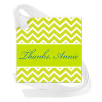 Chevron Gift Tags with Attached Ribbon