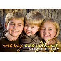 Brown Everything Photo Holiday Cards