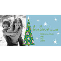 Flower Tree Photo Holiday Cards