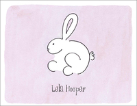 Pink Bunny Note Cards