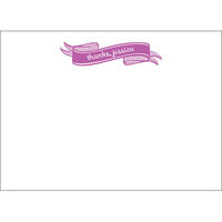 Purple Banner Flat Note Cards