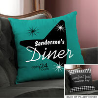 Our Diner Throw Pillow Cover