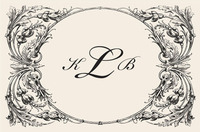 Italian Scroll Paper Placemats with Script Monogram