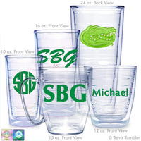 University of Florida Personalized Neon Green Tumblers
