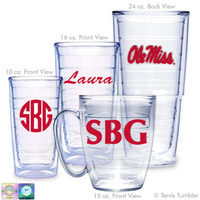 University of Mississippi Personalized Chenille Tumblers