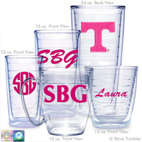 University of Tennessee Personalized Neon Pink Tumblers