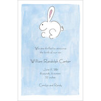 Blue Bunny Invitations