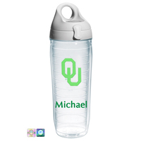 University of Oklahoma Personalized Neon Green Water Bottle