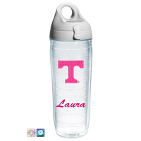University of Tennessee Personalized Neon Pink Water Bottle