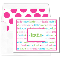 Multi Color Katie Foldover Note Cards