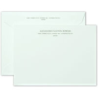 Hand Engraved Beach Glass Correspondence Flat Note Cards
