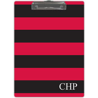 Black & Red Stripe Clipboard
