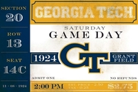 Georgia Tech Game Day Paper Placemats