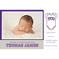 Texas Christian University Photo Baby Announcements