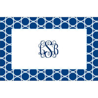 Bamboo Rings Navy Placemats