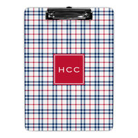 Miller Check Navy and Red Clipboards