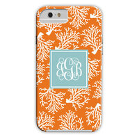 Coral Repeat iPhone Hard Case