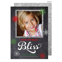 Chalkboard Christmas Bliss Photo Cards