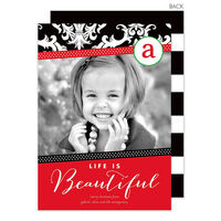 Life Is Beautiful Holiday Photo Cards