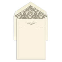 Embossed Border Ecru Lettersheets