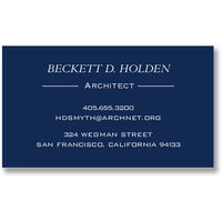 Sleek Dark Blue Business Cards