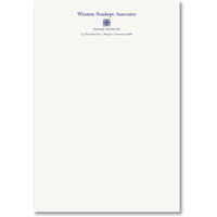 White Corporate Lettersheets with Quatrain Design