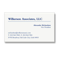 Engraved Lasting Impression Business Cards on Boardstock