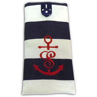Nautical Embroidered Initial Eyeglass Case