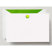 Hand Engraved Tennis Ball Flat Note Cards