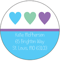 Heart You Round Address Labels