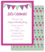 Party Flags Invitations