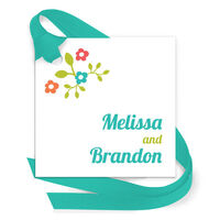 Petite Blooms Gift Tags with Attached Ribbon