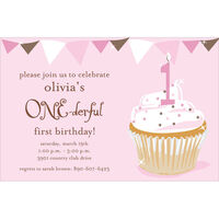 One-derful Girl Birthday Invitations
