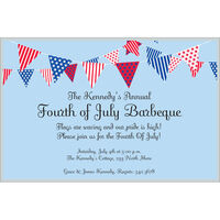 July Banner Invitations