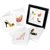 Shoes Glitter Note Card Set