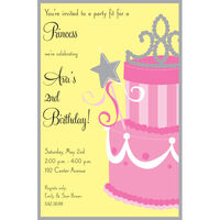 Princess Cake Invitations