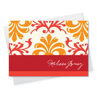Fall Floral Foldover Note Cards