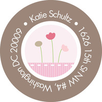 Ribbons and Flowers Address Labels