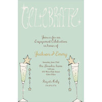 Celebrate Champagne Invitations