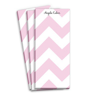 Pale Pink Chevron Skinnie Notepads