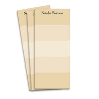 Tan Multi Striped Skinnie Notepads