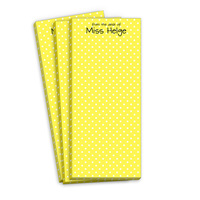 Petite Yellow Dot Skinnie Notepads