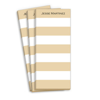 Tan Stripe Skinnie Notepads
