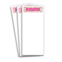 Pink Floral Skinnie Notepads