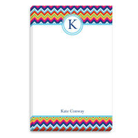Bright Zig Zag Initial Notepads