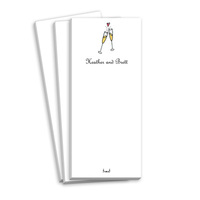 Champagne Flutes Skinnie Notepads